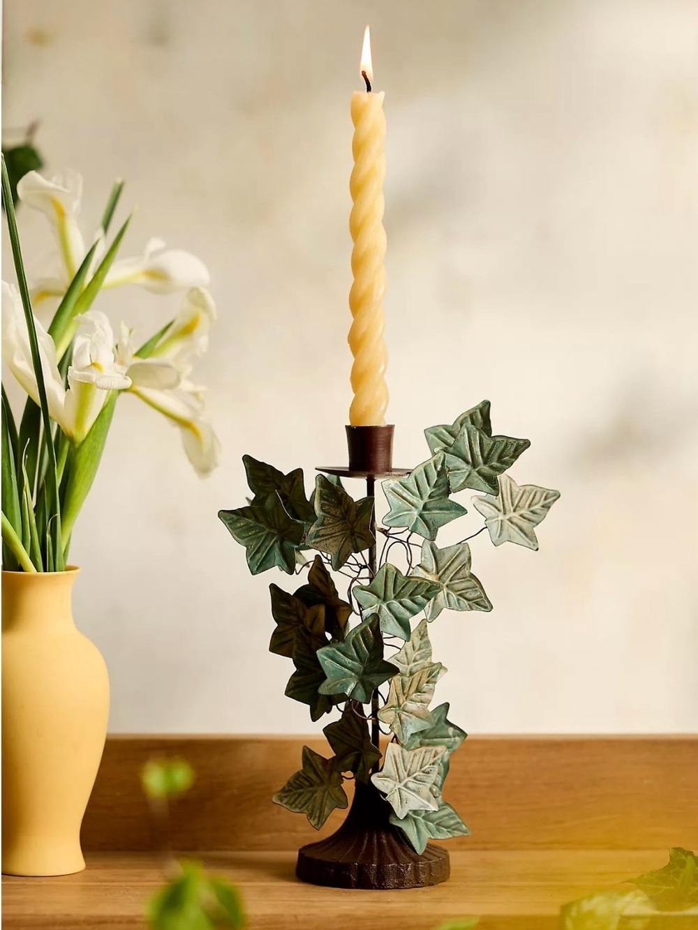 NEW Anthropologie X Terrain Ivy Iron Taper Holder